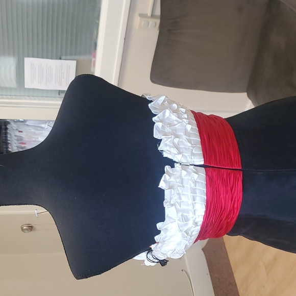 Size 2 NWT discontinued Sherri HIll strapless trumpet gown with train - Picture 5 of 8